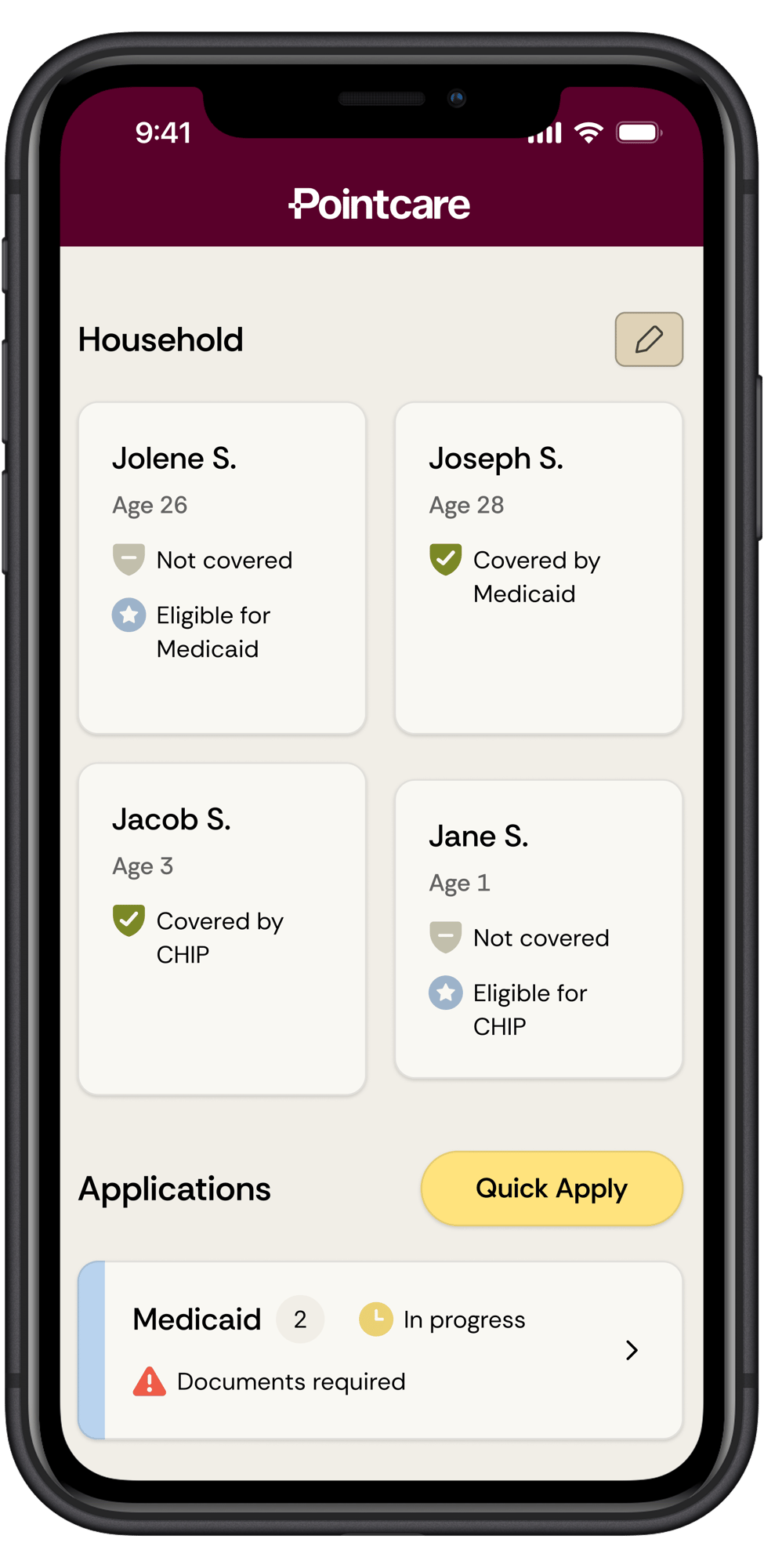 Pointcare Household Screen 