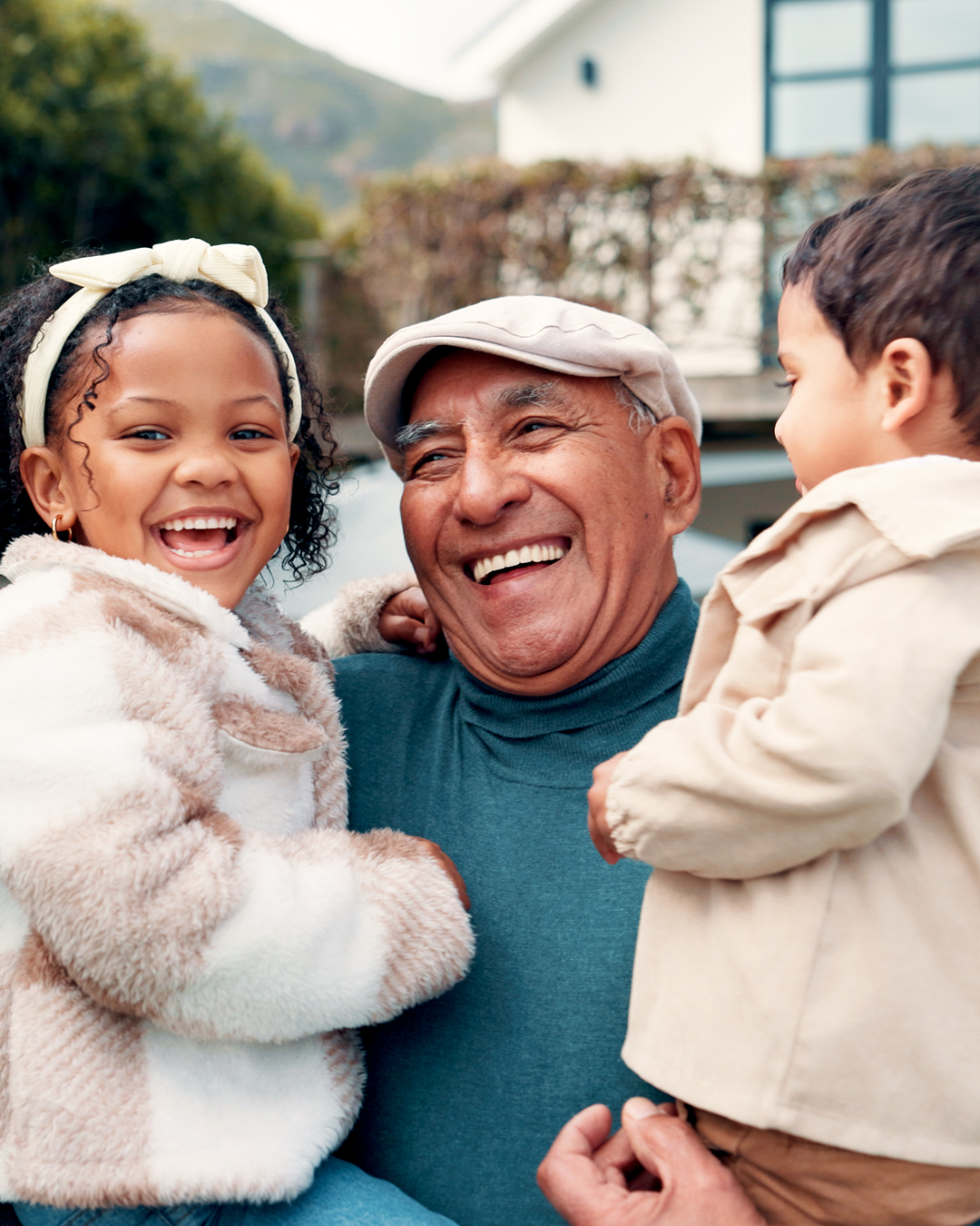 Grandparent with grand children